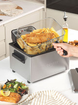 Next Salter Silver Deep Fat Fryer 5L- Buy online at McGrocer