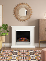 Next Be Modern Elsham Soft White Complete Electric Fireplace- Buy online at McGrocer