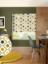 Next Orla Kiely Yellow Multi Spot Flower Made to Measure Roller Blinds- Buy online at McGrocer