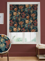 Next Graham & Brown Florenzia Dusk Blue Roman Blind- Buy online at McGrocer