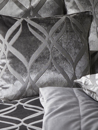 Next Soiree Grey Belfort Jacquard Cushion 43 x 43cm- Buy online at McGrocer