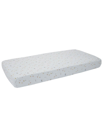 Next Little Dutch Blue Sailors Bay 100% Cotton Fitted Bassinet Sheet- Buy online at McGrocer