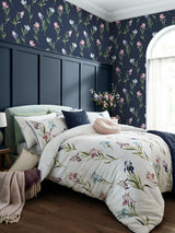 Next Laura Ashley Midnight Seaspray Hawling Irises A4 Wallpaper Sample- Buy online at McGrocer