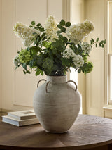 Next White Artificial Extra Large Hydrangea Arrangement in Metal Pot- Buy online at McGrocer