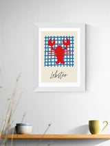 Next East End Prints White Lobster Framed Art Print- Buy online at McGrocer