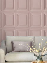 Next Laura Ashley Redbrook Wood Panel Blush Wallpaper Sample A4- Buy online at McGrocer