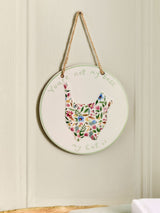 Next Multi Ceramic Floral Cat Person Hanging Decoration- Buy online at McGrocer