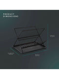 Swan Black Collapsible Dish Rack with Removable Drip Tray (British brand)