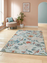 Next Catherine Lansfield Blue Pipa Floral Rug- Buy online at McGrocer