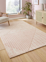 Next Catherine Lansfield Pink Larsson Modern Abstract Rug- Buy online at McGrocer