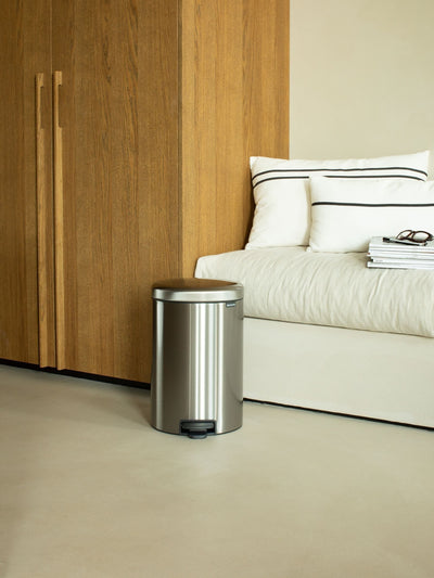 Next Brabantia Matt Steel Fingerprint Proof NewIcon Pedal Bin 20L Kitchen Bin- Buy online at McGrocer