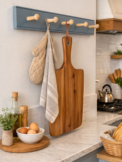 Next Laura Ashley Grey Ribbed Coat Rail- Buy online at McGrocer