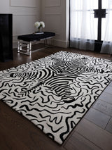 Next Asiatic Rugs Wilder Zebra Mono Animal Print Rug- Buy online at McGrocer