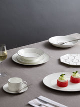 Next Wedgwood 12-Piece White Gio Platinum Dinnerware Set- Buy online at McGrocer