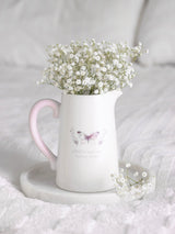 Next Something Different White Butterfly Print Ceramic Flower Jug- Buy online at McGrocer