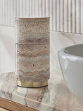 Grey Marble N. premium stacking storage jars 18cm - British product