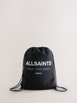 Next smALLSAINTS Black Back to School Underground Logo Drawstring Bag- Buy online at McGrocer