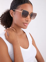 Next Guess Rose Gold Metal Butterfly Sunglasses- Buy online at McGrocer