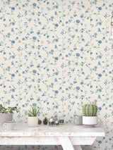 Next Galerie Blue French Country Floral Print Wallpaper Sample A4- Buy online at McGrocer