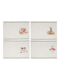 Wrendale fabric placemats set of 4 animal prints, imported from the UK