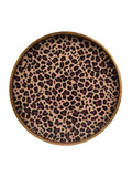 Decoris leopard print serving tray 35cm - British product