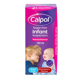 Calpol sugar free strawberry infant suspension 100ml - British product