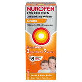 Nurofen for Children orange liquid ibuprofen 100ml - British product