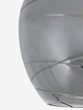 Smoke Grey Drizzle Flush Ceiling Light with hand drizzled glass, imported from the UK