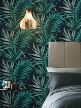 Next Graham & Brown Midnight Blue Yasuni Wallpaper Sample- Buy online at McGrocer