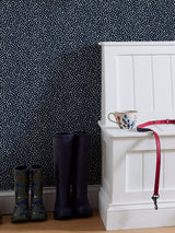 Next Joules French Navy Guinea Spot Wallpaper Sample- Buy online at McGrocer
