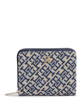 Next Tommy Hilfiger Blue Icon Monogram Jacquard Wallet- Buy online at McGrocer