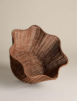 M&S Scallop Rattan Bowl Storage Basket 35 cm- Buy online at McGrocer
