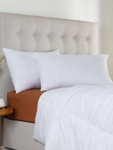 Next Slumberdown Climate Control Super Support Firm Side Sleeper White Pillows 2 Pack- Buy online at McGrocer