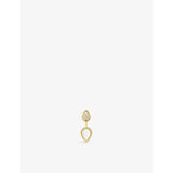 selfridges Boucheron Serpent Bohème 18ct Yellow Gold Diamond and Mother-of-Pearl Single Earring- Buy online at McGrocer