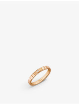 selfridges Chopard Ice Cube 18ct Rose-Gold 0.01ct Round-Cut Diamond Ring- Buy online at McGrocer