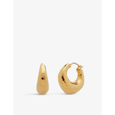 selfridges Monica Vinader Deia 18ct Yellow Gold-Plated Vermeil Silver Earrings- Buy online at McGrocer