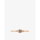 selfridges Bvlgari Serpenti Seduttori 18ct Rose-Gold 0.5ct Diamond and 0.4ct Sapphire Bangle Bracelet- Buy online at McGrocer