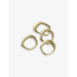 selfridges Ferm Living Flow Brass Napkin Rings Set of Four- Buy online at McGrocer