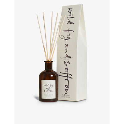 selfridges Plum & Ashby Wild Fig & Saffron Reed Diffuser 100ml- Buy online at McGrocer