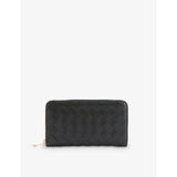 selfridges Bottega Veneta Intrecciato Zipped Leather Wallet- Buy online at McGrocer