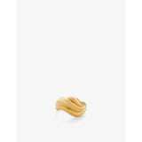 selfridges Monica Vinader Swirl 18ct Yellow Gold-Plated Vermeil Sterling-Silver Ring- Buy online at McGrocer