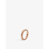 selfridges Bvlgari Serpenti Viper 18ct Rose Gold Wedding Band- Buy online at McGrocer