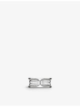 selfridges Bvlgari B.zero1 18ct White Gold and 0.45ct Brilliant-Cut Diamond Ring- Buy online at McGrocer