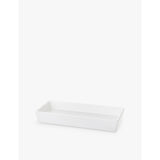 selfridges The White Company Morston Rectangular Stoneware Tray 10cm x 24cm- Buy online at McGrocer