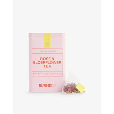 selfridges Selfridges Edit Rose and Elderflower Tea Tin 60g- Buy online at McGrocer