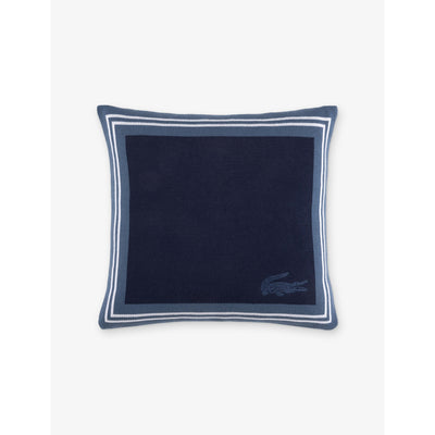selfridges Lacoste L Frame Square Cotton Cushion Cover 45 x 45cm- Buy online at McGrocer