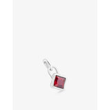 selfridges Astrid and Miyu January Birthstone Rhodium-Plated Sterling-Silver and Garnet Charm- Buy online at McGrocer