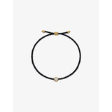 selfridges Monica Vinader Round Solitaire 18ct Yellow Gold Vermeil 0.06ct Lab Grown Diamond Cord Bracelet- Buy online at McGrocer