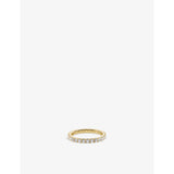 selfridges Monica Vinader Eternity 14ct Yellow-Gold and 0.98ct Lab-Grown Diamond Ring- Buy online at McGrocer