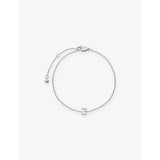 selfridges Monica Vinader Initial B Sterling Silver Chain Bracelet 16-19cm- Buy online at McGrocer